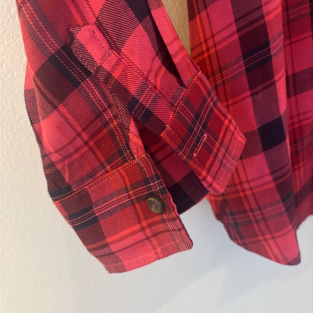 Isabel Maternity Plaid Shirt Dress - Picture 5 of 6